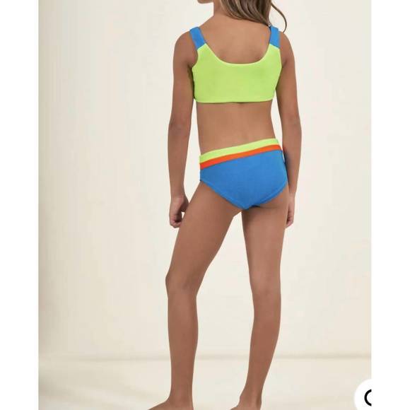 NEW MAAJI ocean blue iceland girls bikini set in ocean blue/iceland - Picture 2 of 3